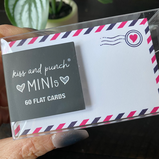 Airmail Variation Minis™ Flat Notecard Set of 60 
