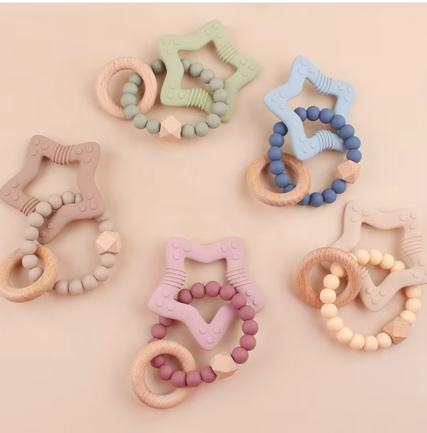 Star-Shaped Teether: Pink