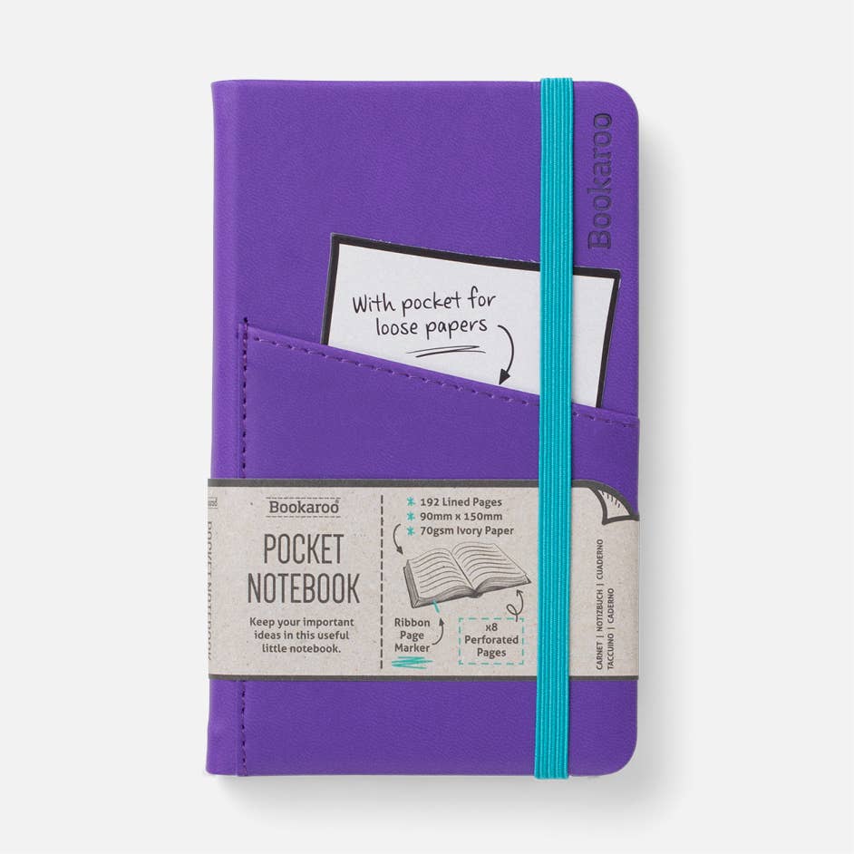 Bookaroo A6 Pocket Notebook: Charcoal