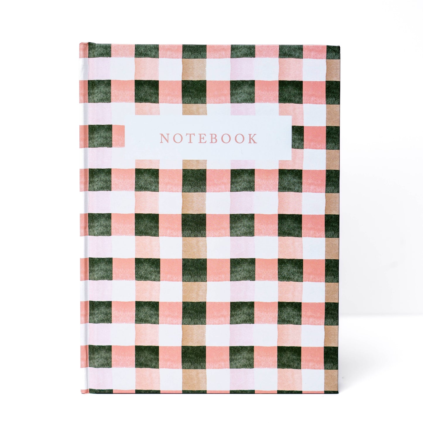 Blank Journal Notebook - Flat Lay Diary Journal Hardcover : Checkers