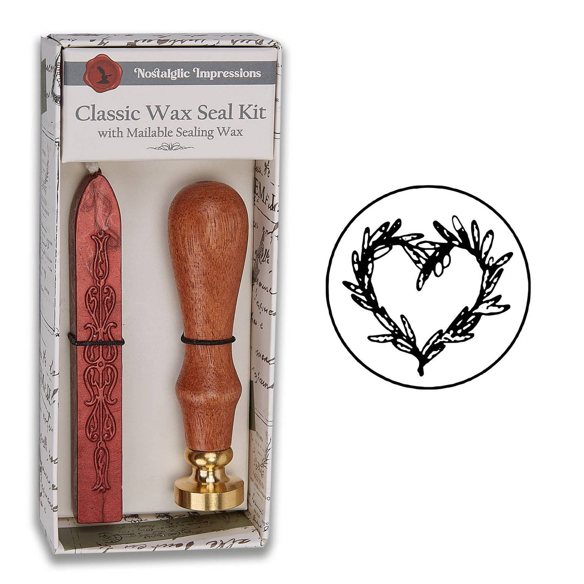 Nature-Inspired Wood Handle Wax Seal Kits: Botanical