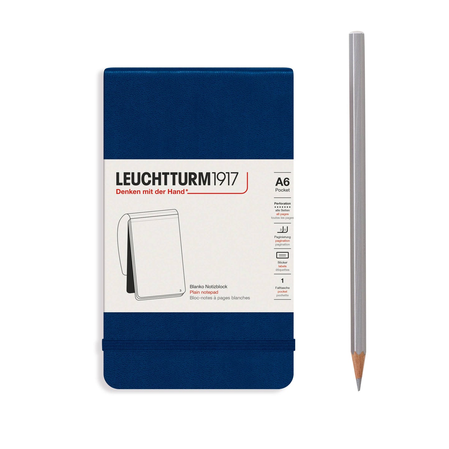Notepads Pocket (A6): Dotted / Black
