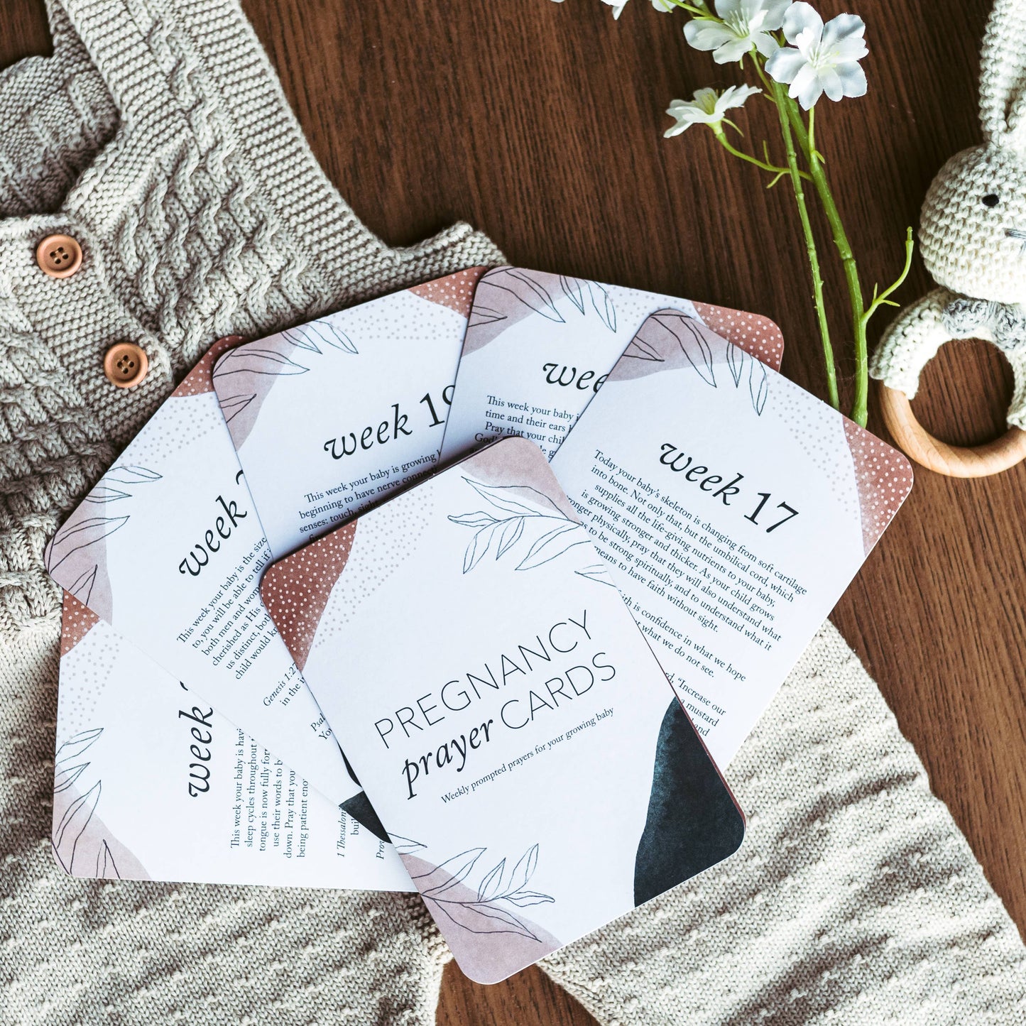 Pregnancy Prayer Cards | Colorful Flowers