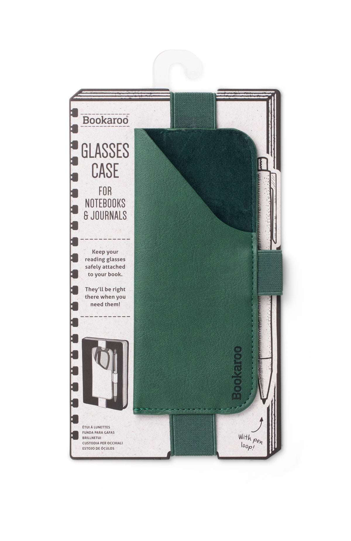 Bookaroo Glasses Case: Black