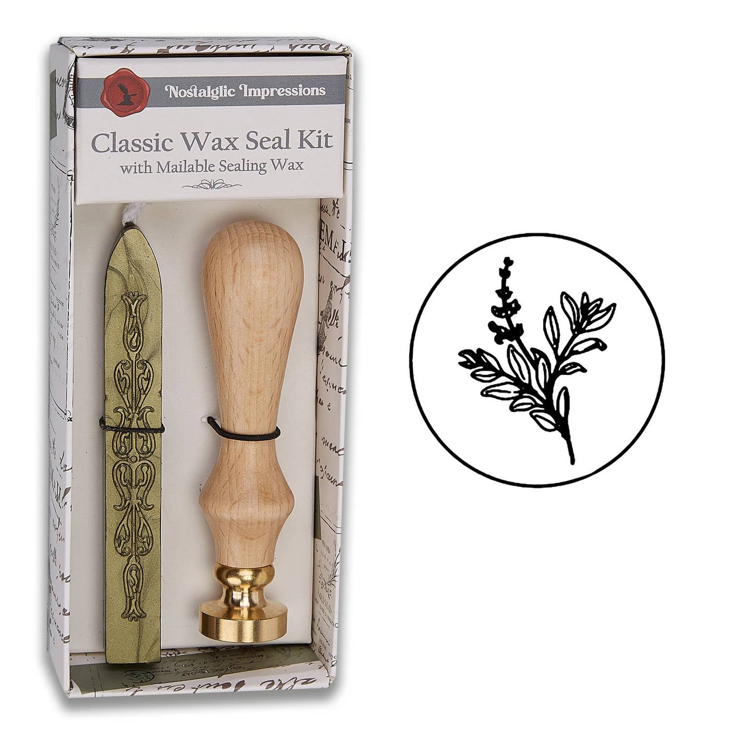 Nature-Inspired Wood Handle Wax Seal Kits: Wildflowers