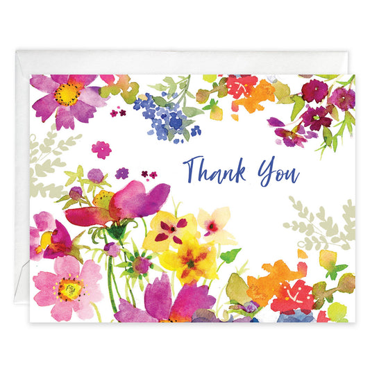 Boxed/Packaged Blank Note - Fuscia Cosmos: Cello Pack of 8