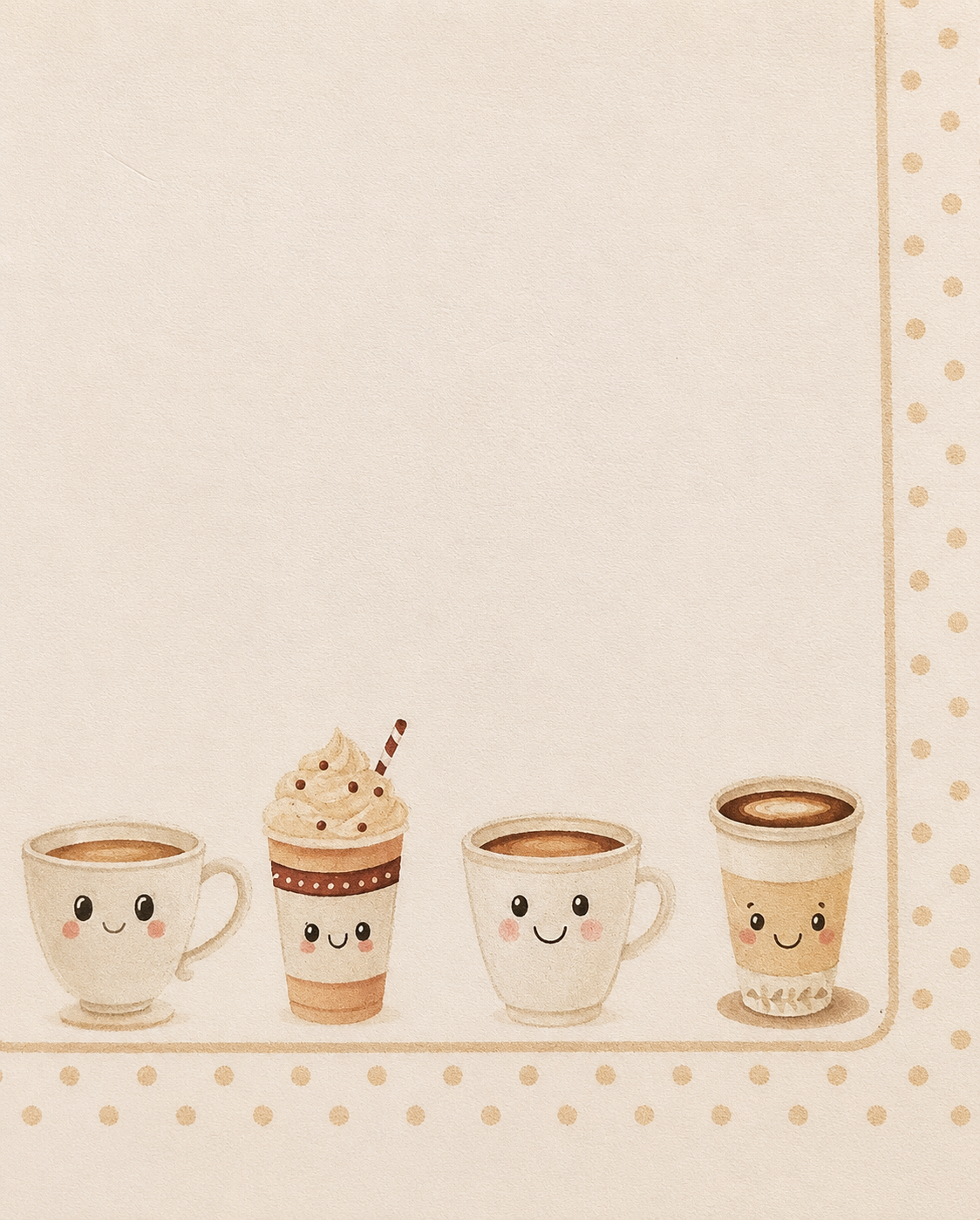Coffee Lover Notepad Set of 3 | Cute Coffee Desk Pads | Cozy