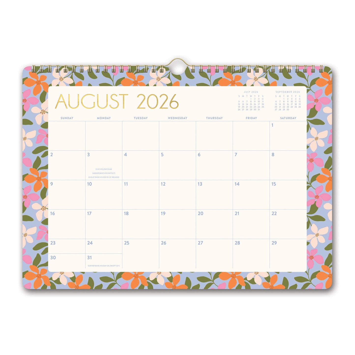 2027 Secret Garden Deluxe Wall Calendar