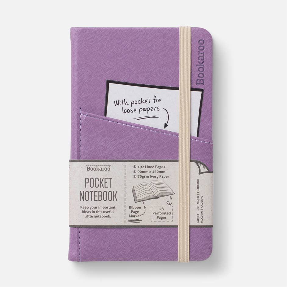 Bookaroo A6 Pocket Notebook: Charcoal