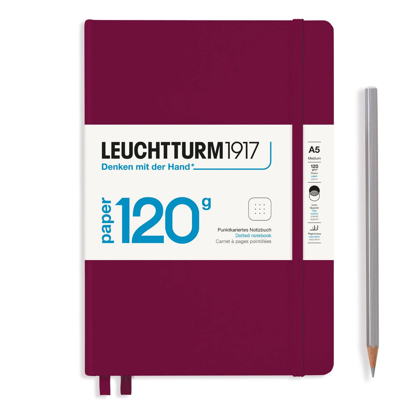 120g Notebook Edition, Medium, 203 p.: Navy / Dotted