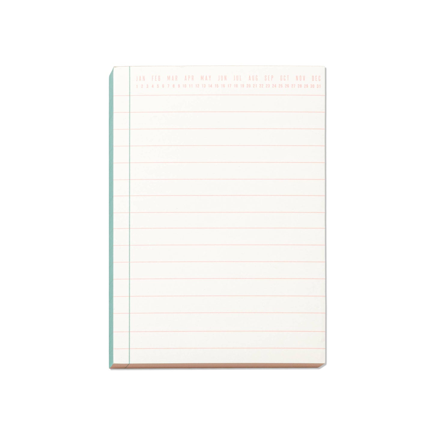 Colorblock Notepad: Green & Peach
