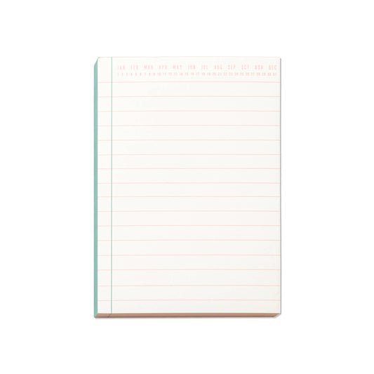 Colorblock Notepad: Green & Peach