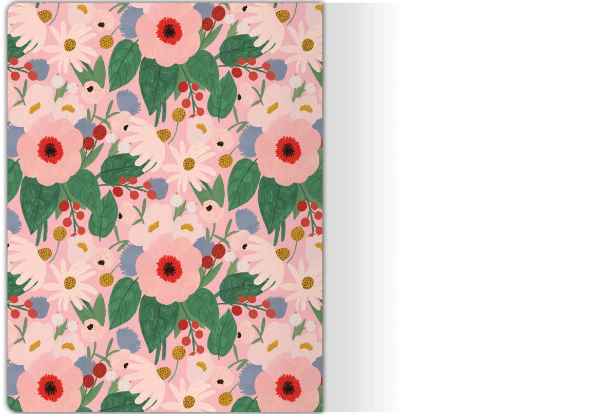 Big Pink Flowers Large Softback Journal  - ALB 015