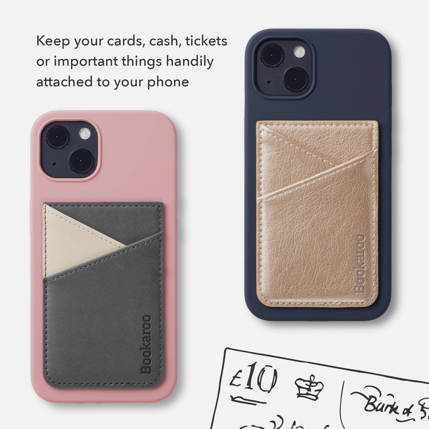 Bookaroo Phone Pocket: Brown