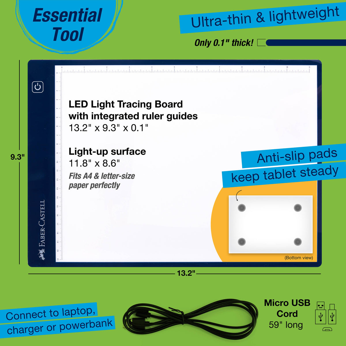 LED Light Tracing Tablet Board for Arts and Crafts