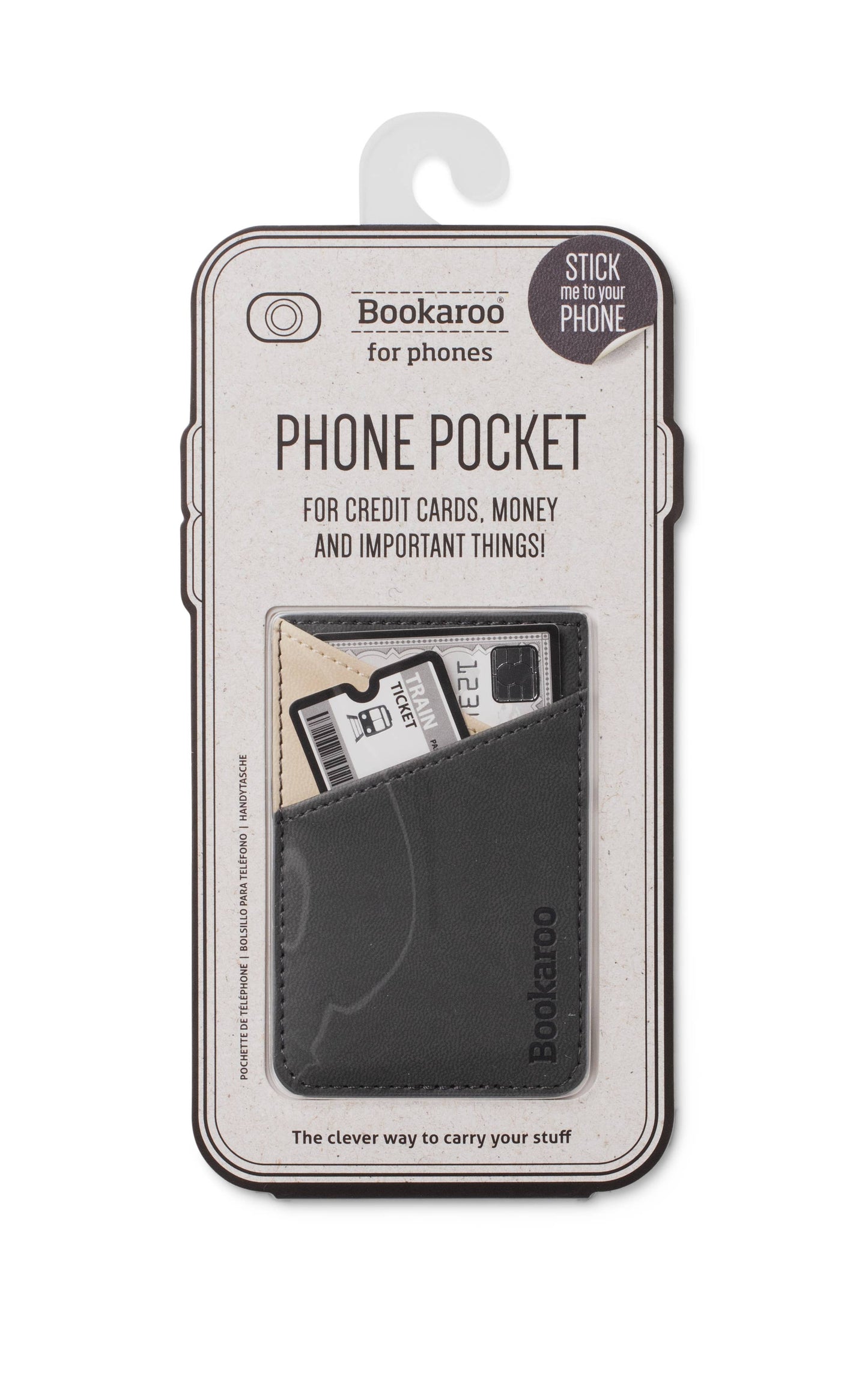Bookaroo Phone Pocket: Brown