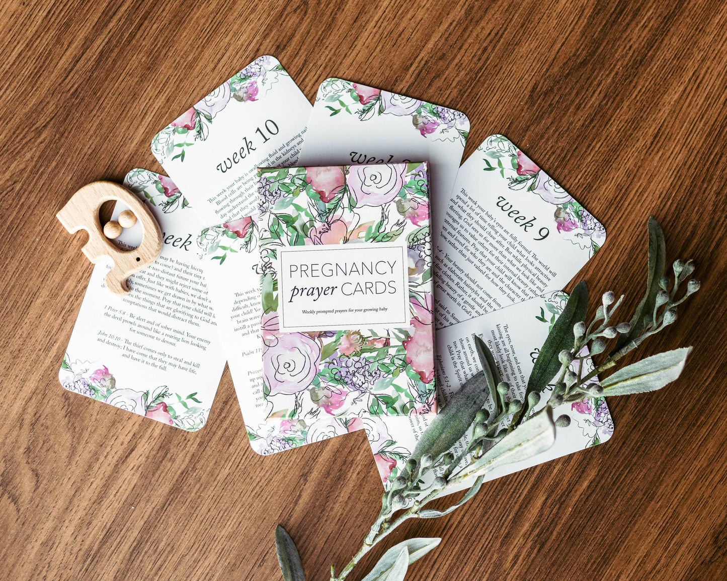 Pregnancy Prayer Cards | Colorful Flowers