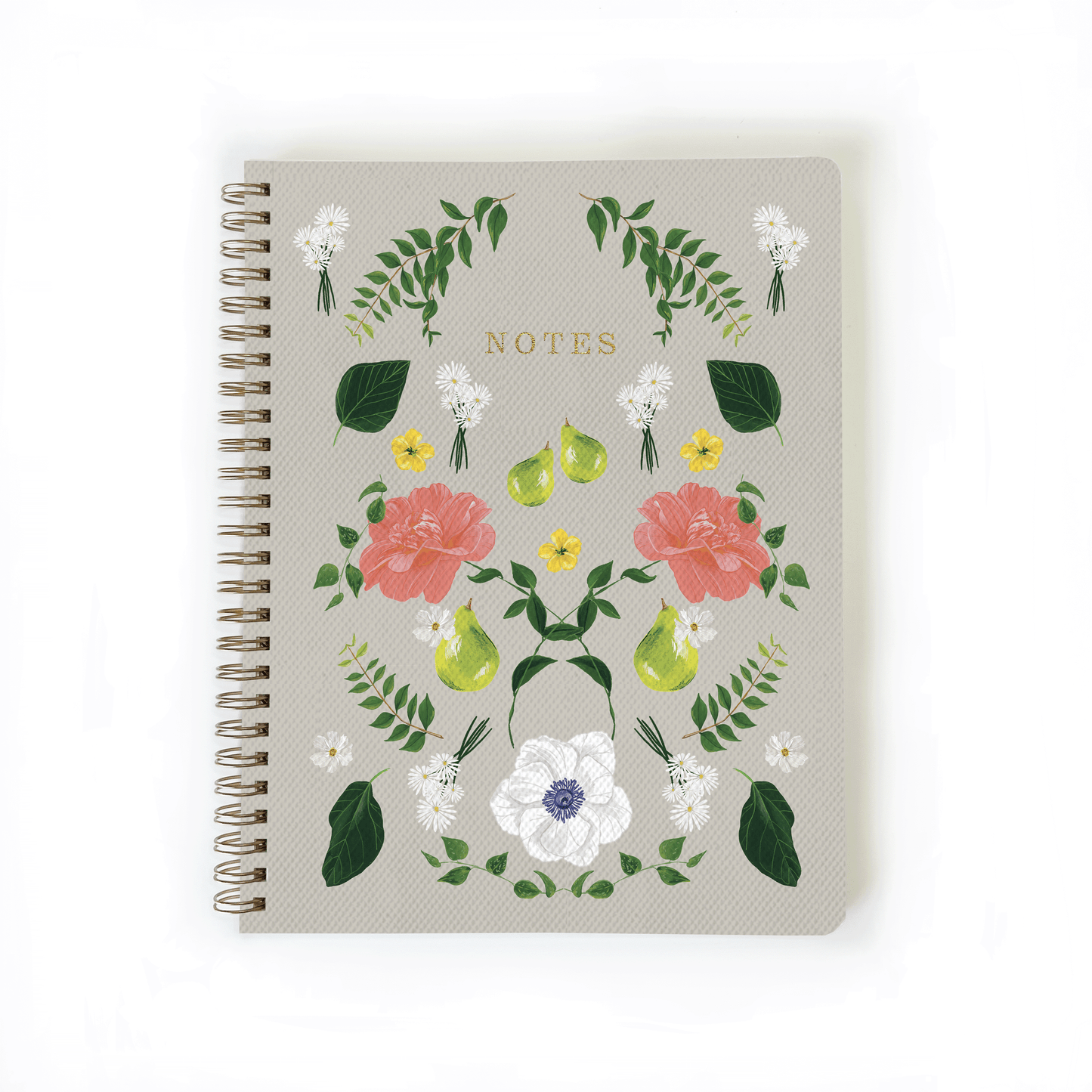 Flowered Notebook: Small Notebook / List Pages