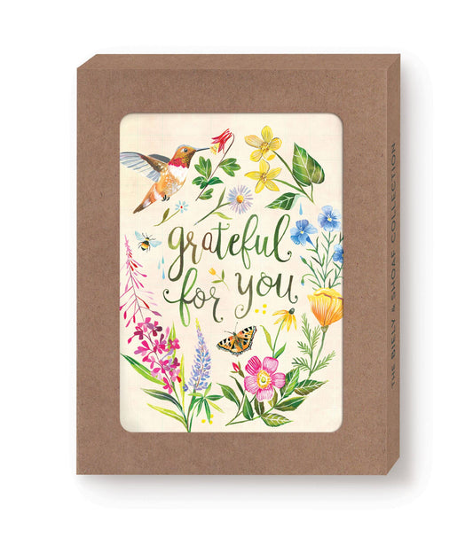 Grateful Boxed Notecard - Set of 10