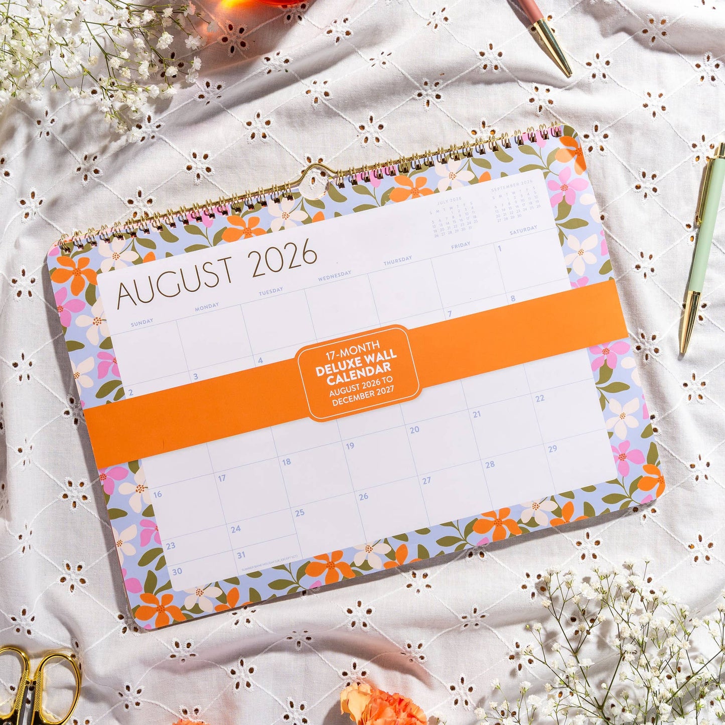 2027 Secret Garden Deluxe Wall Calendar