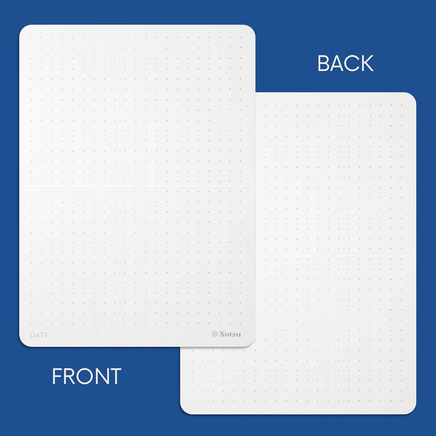 Dot Grid Index Cards 5x7 Rounded Corners (40 Pack): 5 in. x 7 in.