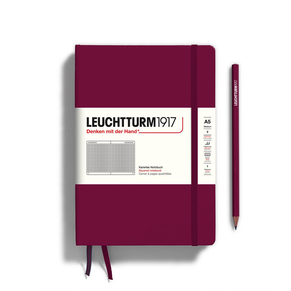 Notebooks - Medium (A5): Dotted / Hardcover / Sage