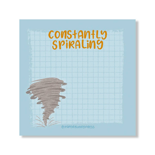 Constantly Spiraling Funny Sticky Pad