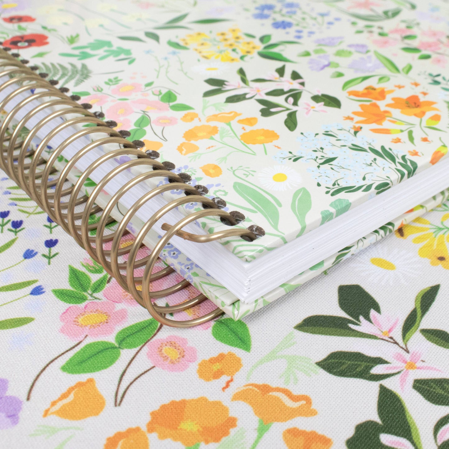 2026-27 Hard Cover Academic Planner, 5x8 Size (A5): Garden Party Beige