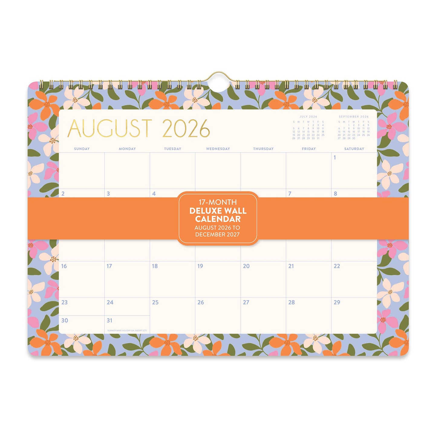 2027 Secret Garden Deluxe Wall Calendar