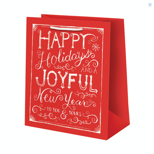 Holiday Chalkboard Gift Bag: Small