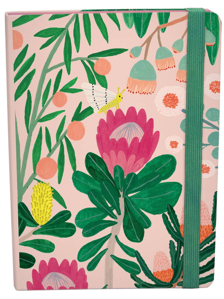 King Protea A5 Journal with elastic  - A5 179