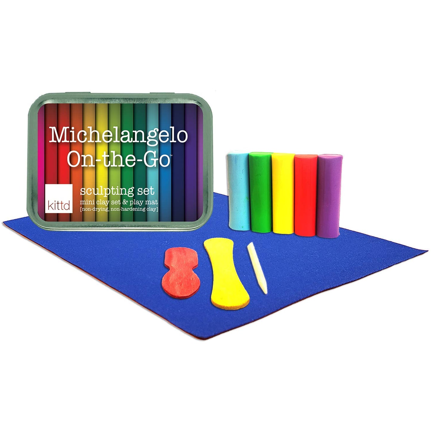 Michelangelo On-the-Go Kids Clay Play Set - kids art toy kids Summer Travel gift Museum gift