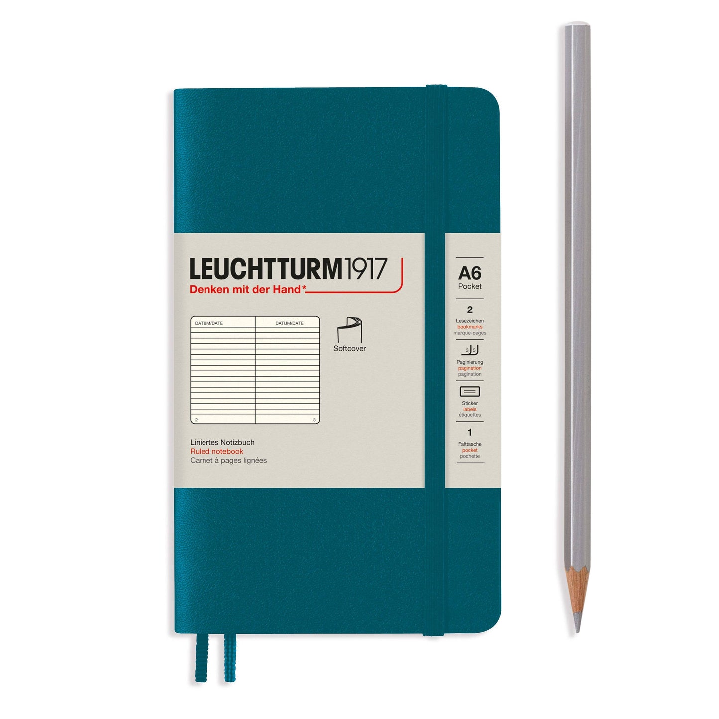 Notebooks - Pocket (A6): Sage / Hardcover / Dotted