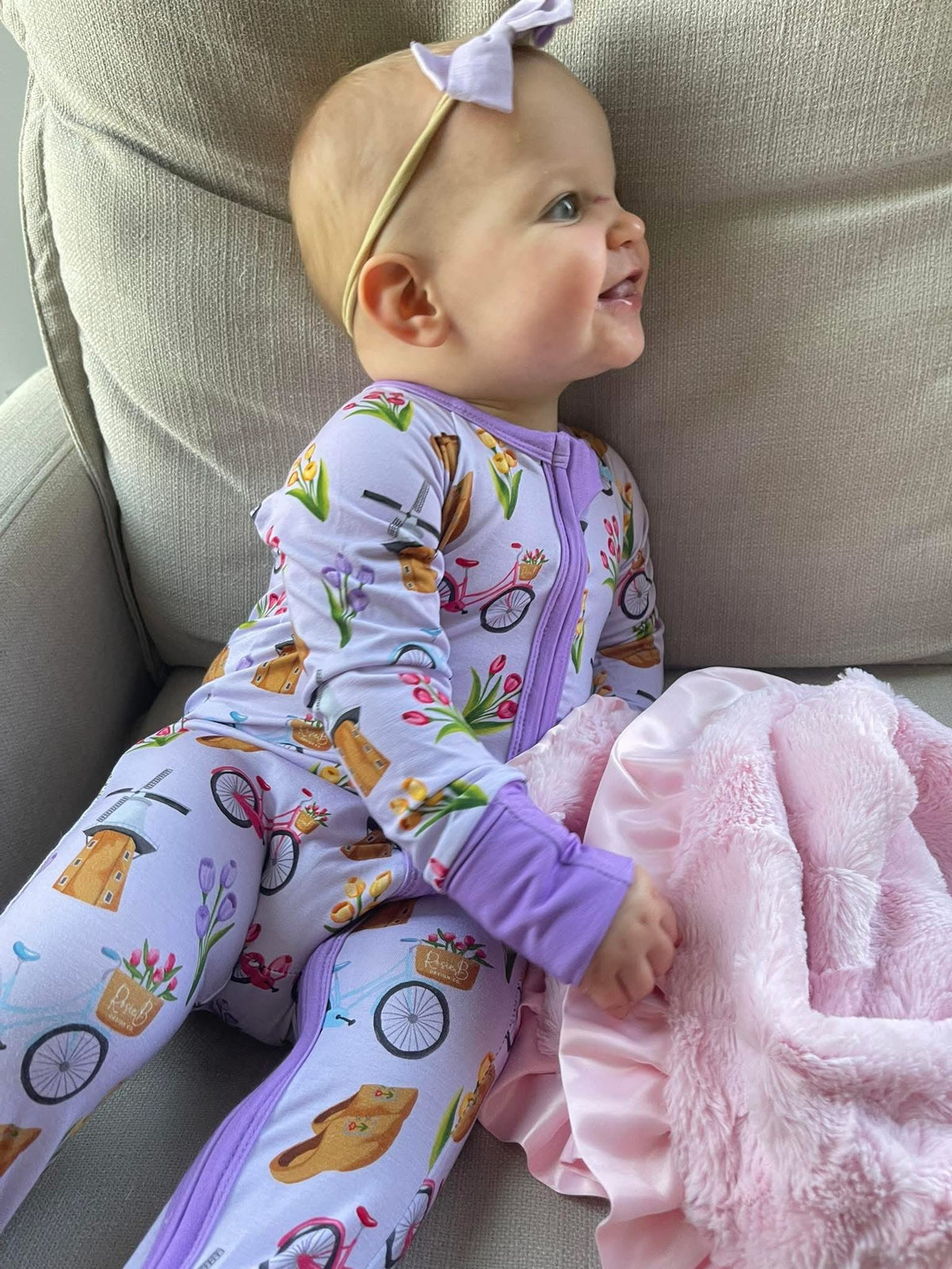 Lilac Tulip Time - Bamboo Pajamas