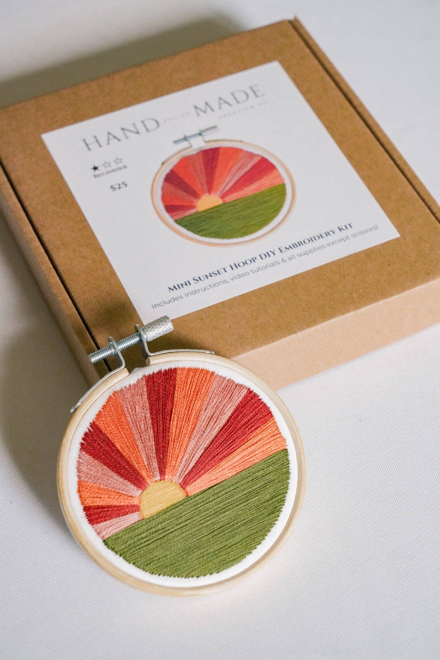 Mini Sunset 3" Hoop DIY Embroidery Kit
