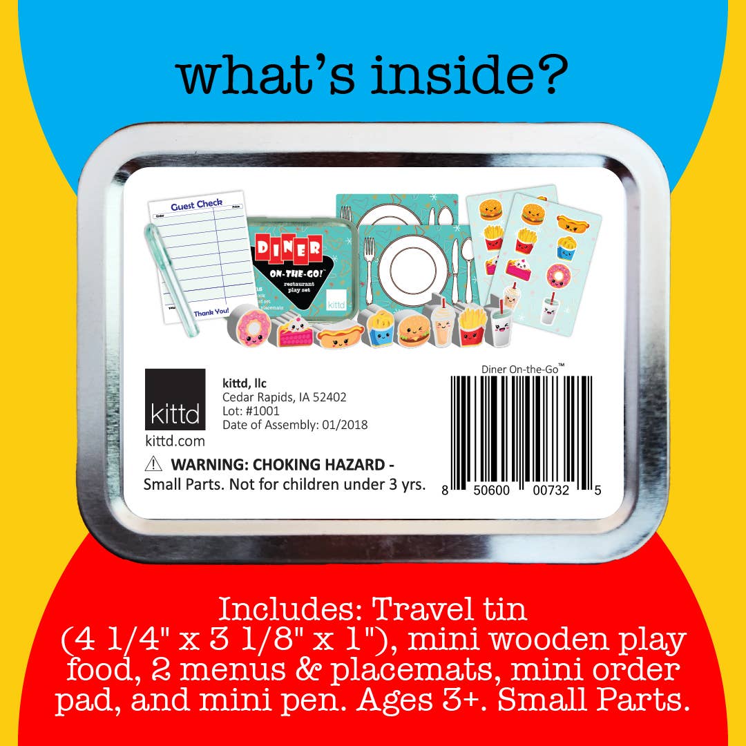 Diner On-the-Go Summer Travel Game Gift Kids Toy Gift