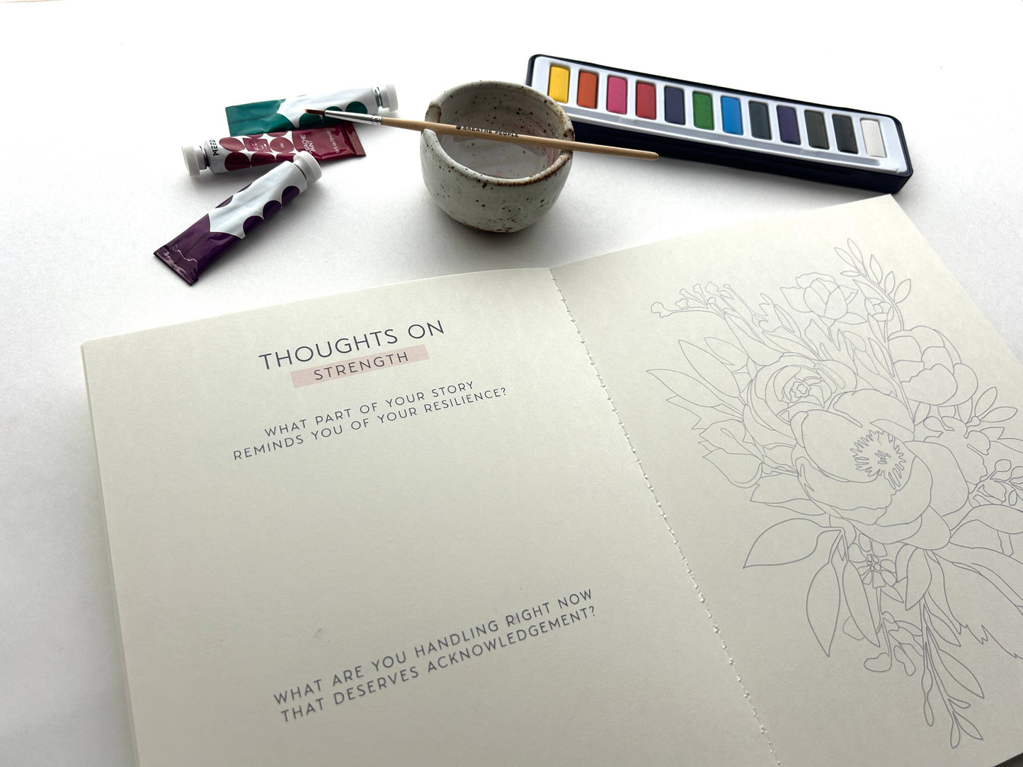 Meditative Art Book, 16 Pages of Guided Creative Ritual
