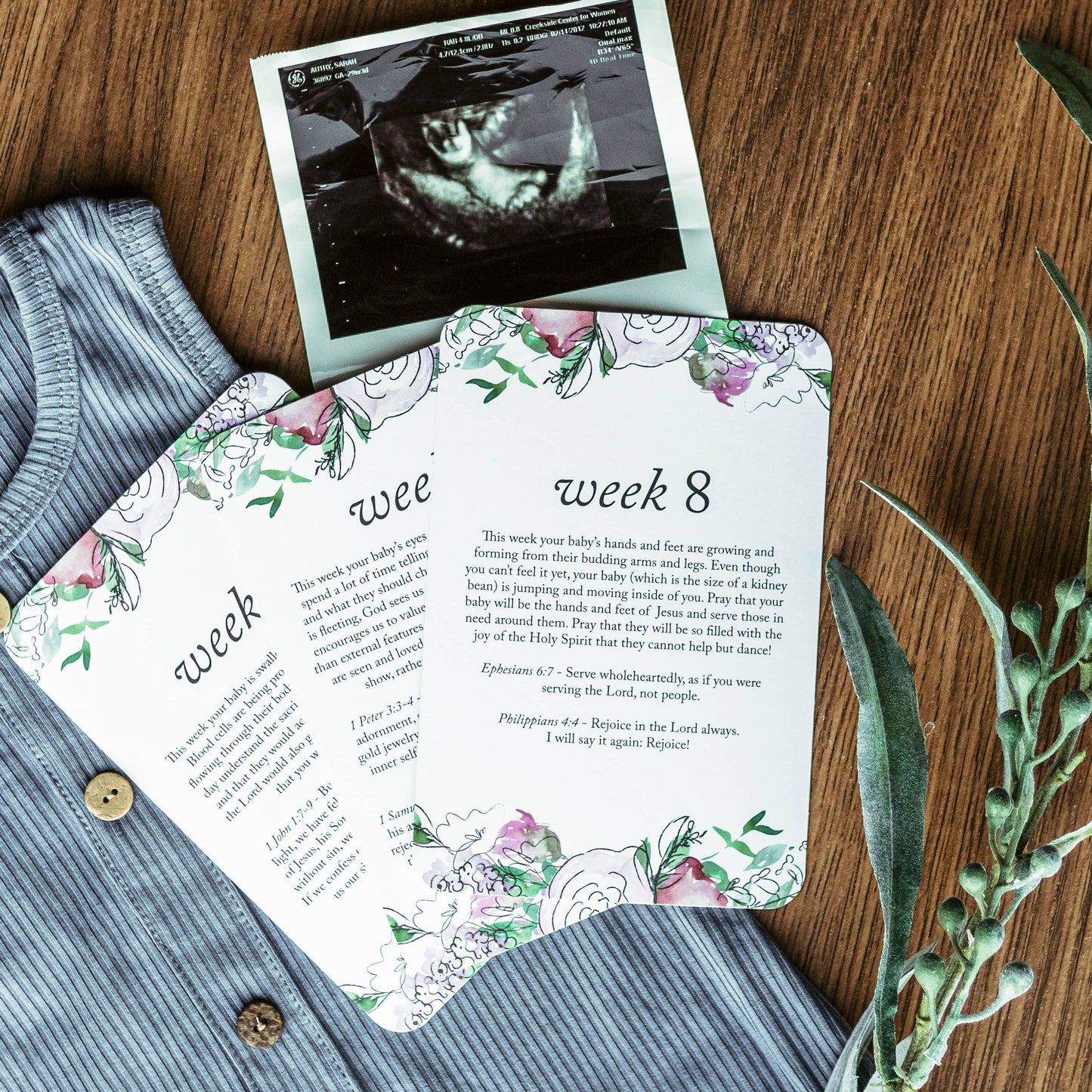 Pregnancy Prayer Cards | Colorful Flowers