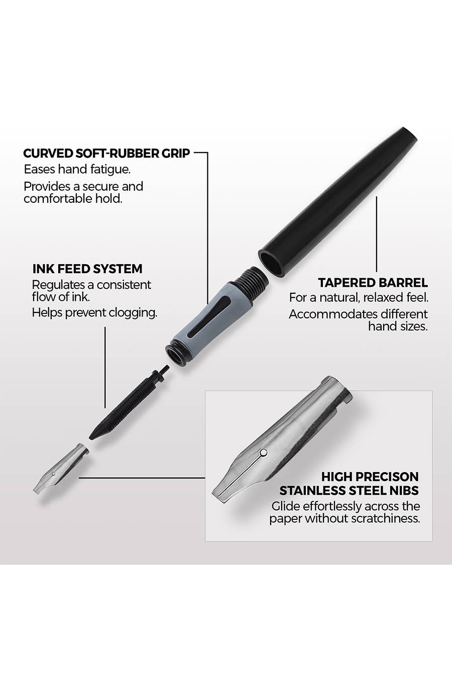 Zieler® Complete Calligraphy Pen Set, 17-Pieces