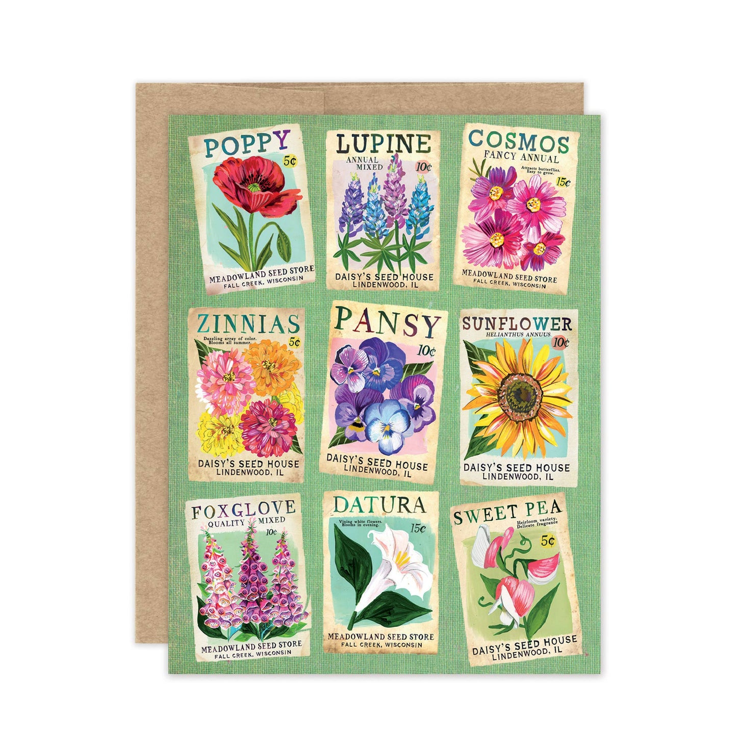 Seed Packets Boxed Notecards - Set Of 10