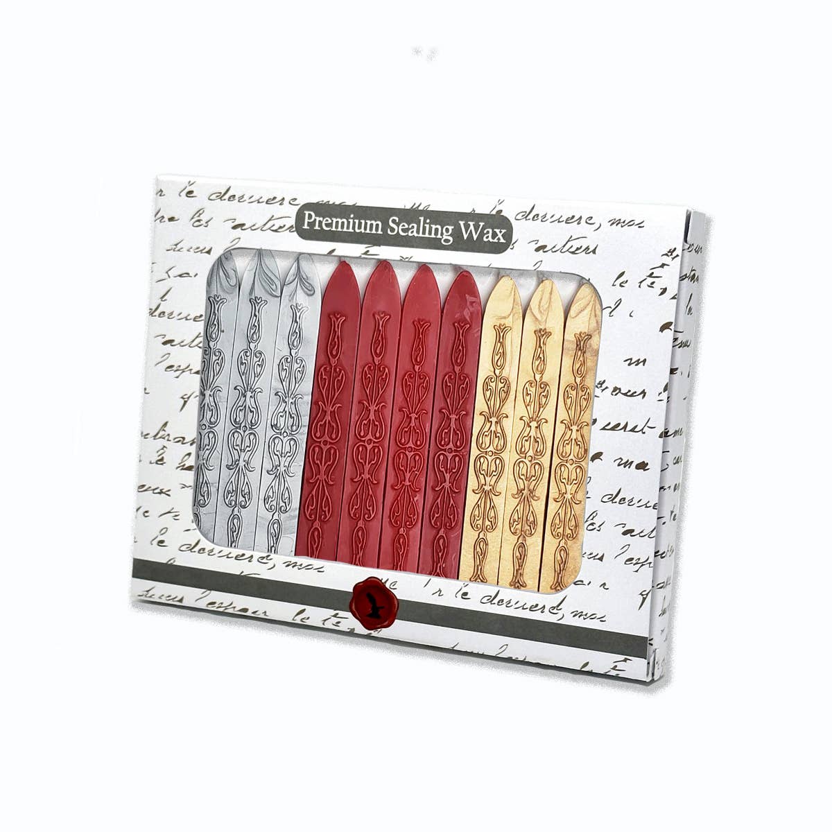 Premium  Sealing Wax Sticks with Wick-Assortm.PK/12-multi: Multi