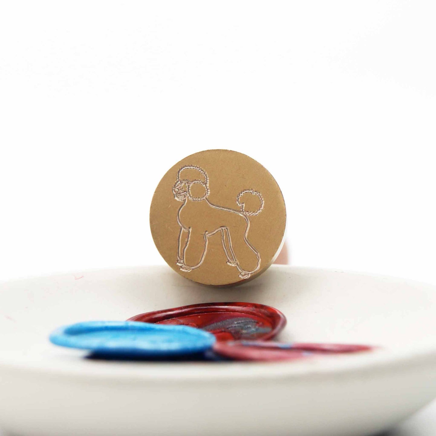 Poodle Wax Seal Stamp (Dog Series): Rosewood