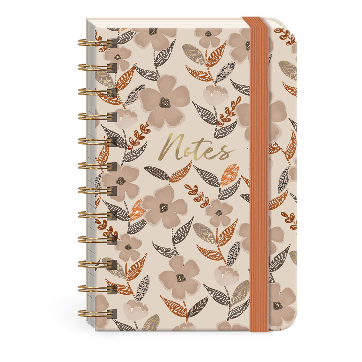 Spiral Pocket Notebook Floral Small