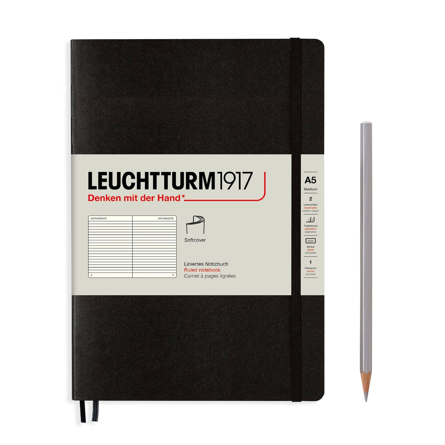 Notebooks - Medium (A5): Dotted / Hardcover / Powder