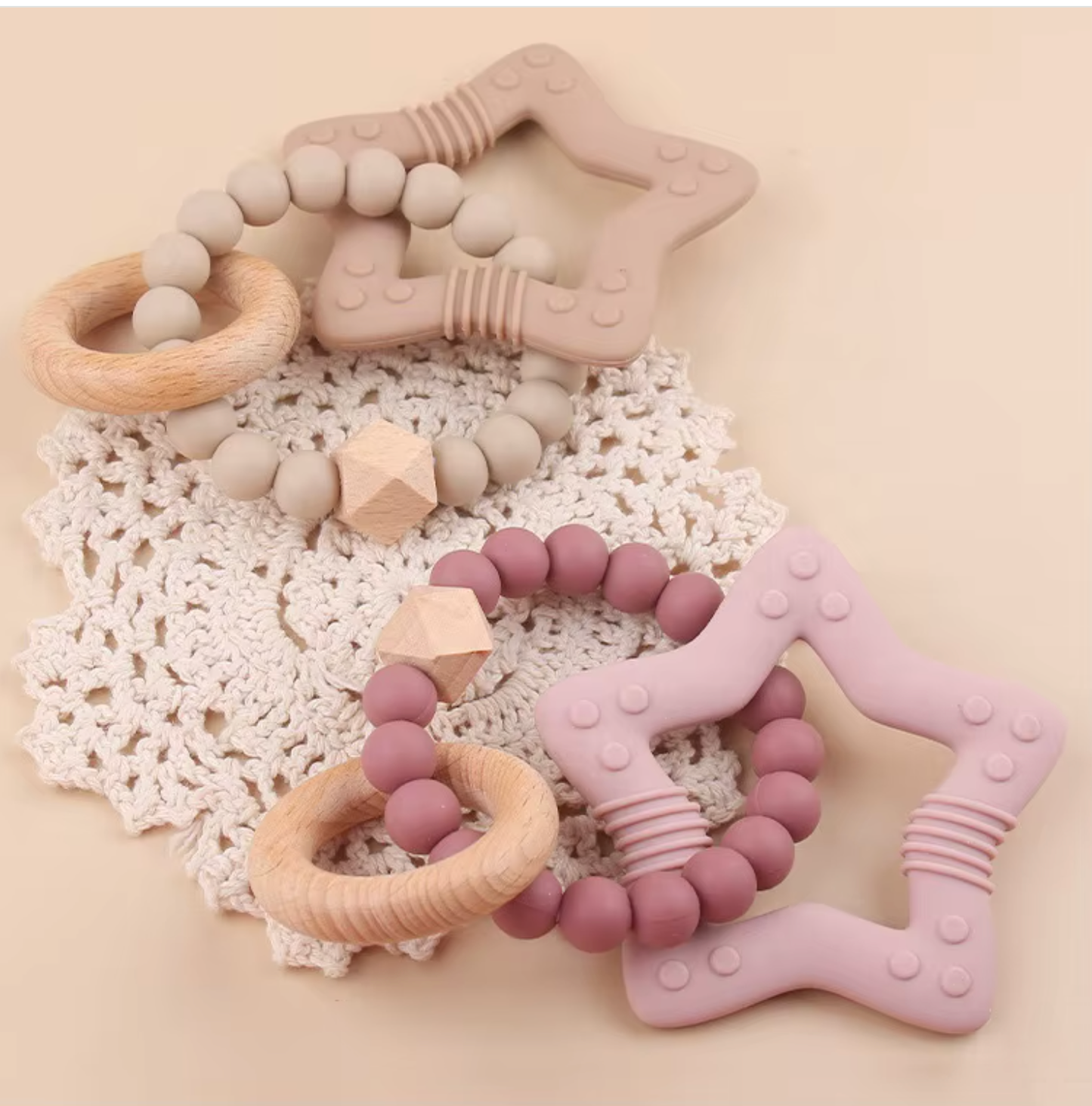Star-Shaped Teether: Tan