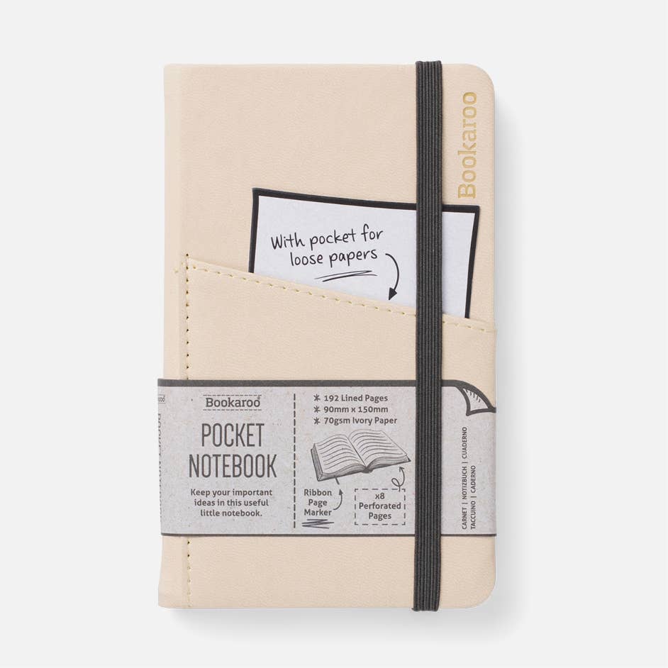 Bookaroo A6 Pocket Notebook: Charcoal