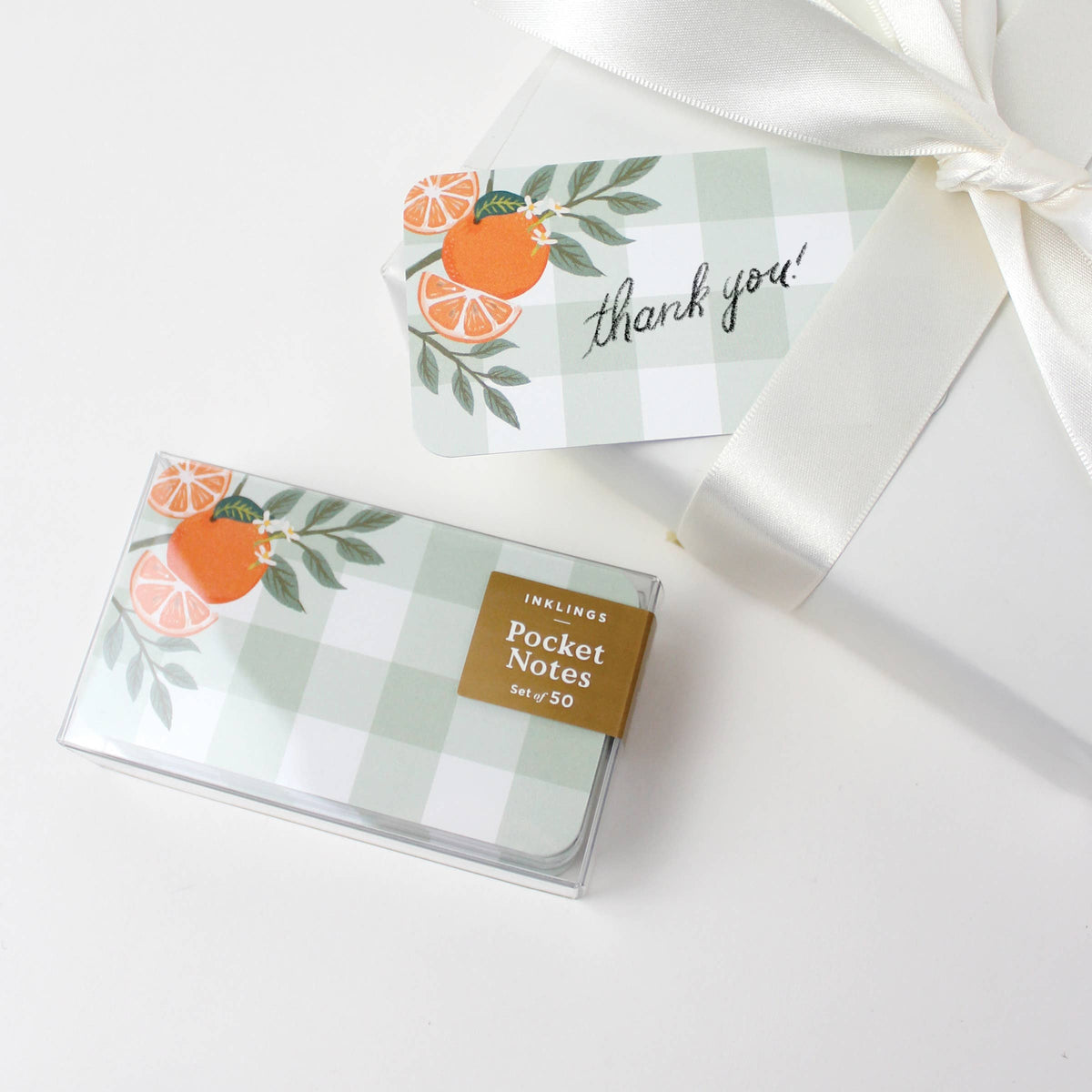 Pocket Notes™ - Orange Gingham