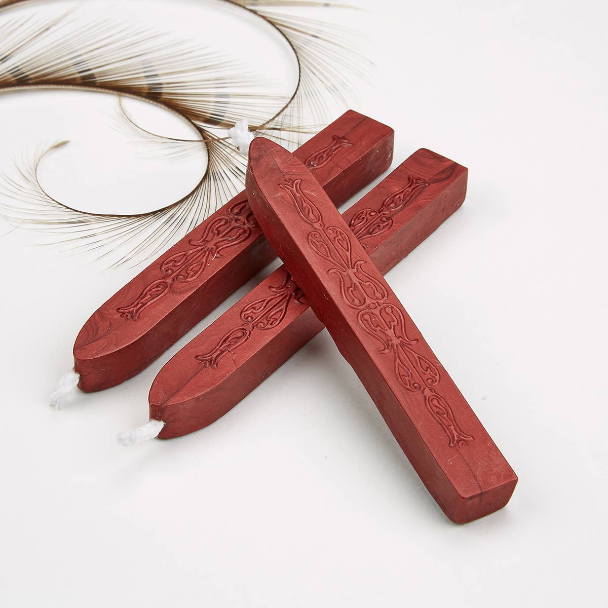 Sealing Wax Sticks with wick 3PK- 25+ colors: Chocolate/Gold/Moss Green