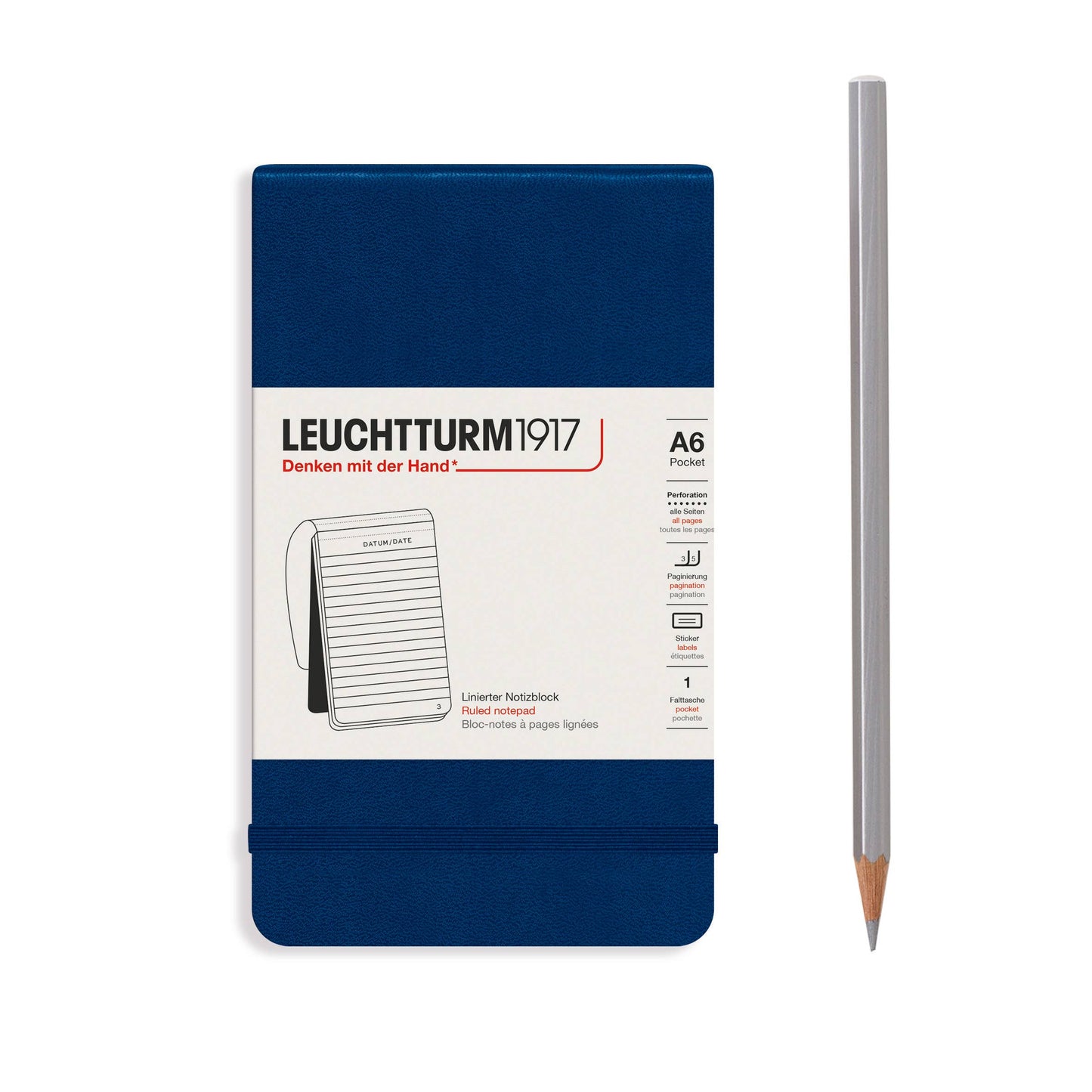 Notepads Pocket (A6): Dotted / Black
