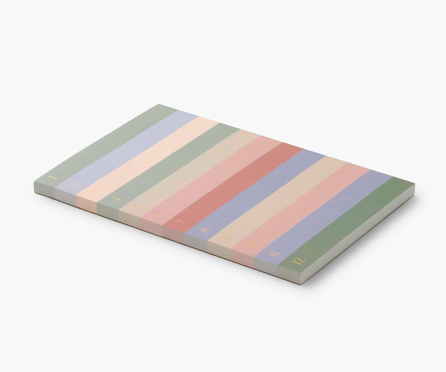 Muted Numbered Color Block Memo Notepad